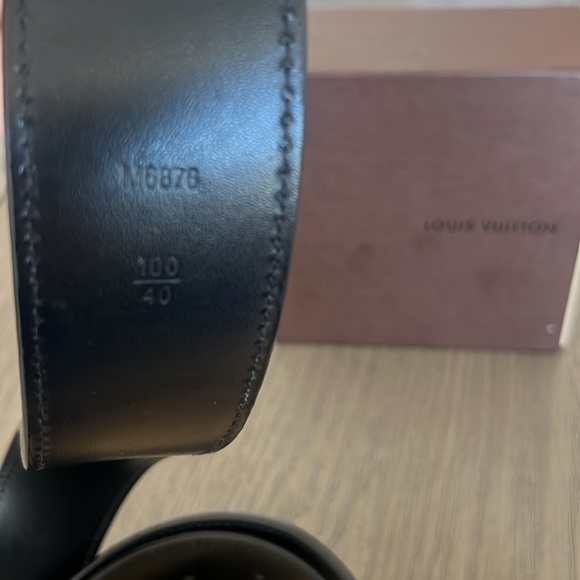 Louis Vuitton Micro Damier Brown Suede Men’s  Belt - Picture 4 of 5